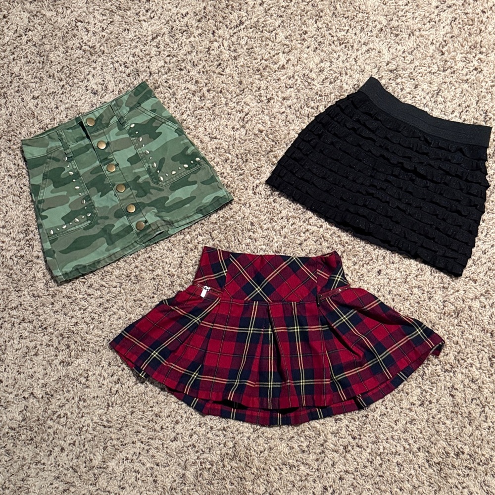 Girls size 7/8 Justice skirt bundle